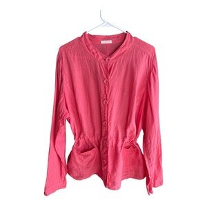 Eileen Fisher Irish Linen Shirt Jacket
